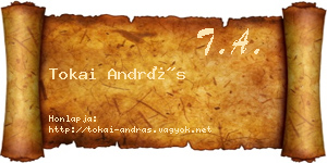 Tokai András névjegykártya