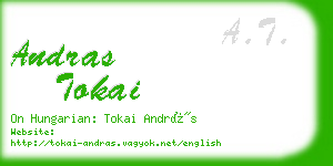 andras tokai business card